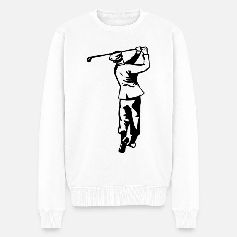 Golf - Golf - Golfeur - Pull Premium bio Homme - blanc