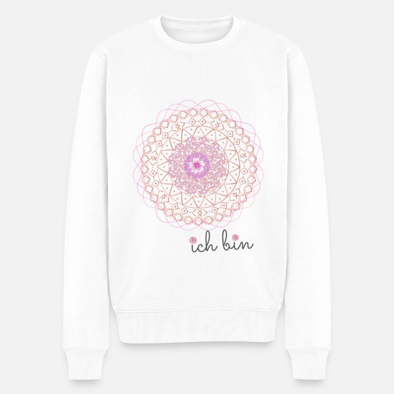 Mandada ich bin - Männer Premium Bio Pullover - Weiß