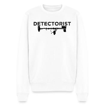 Detectorist Metalldetektor Sondler - Männer Premium Bio Pullover - Weiß - Vorne - Thijin (182cm)