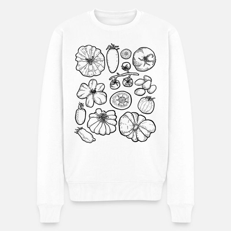 Tomates - Pull Premium bio Homme - blanc
