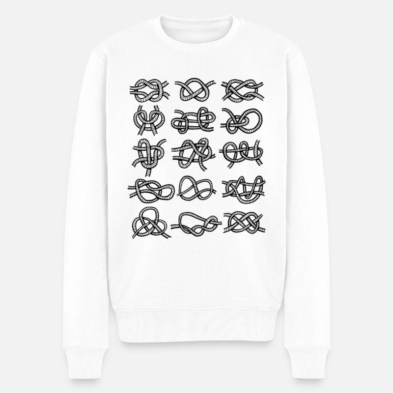 Nœuds de marin - Pull Premium bio Homme - blanc