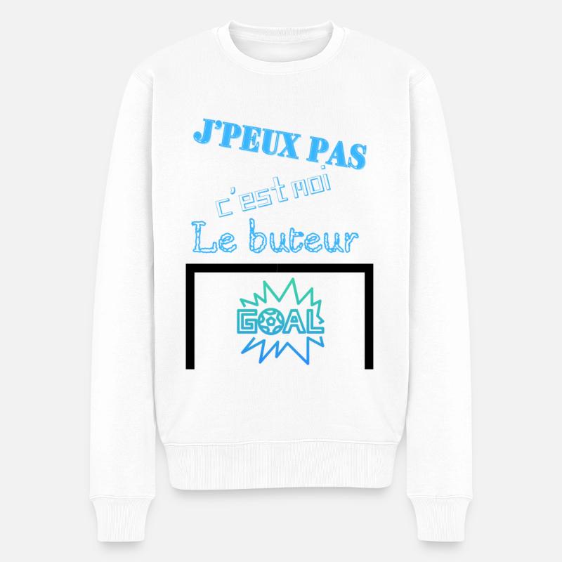 buteur fini - Pull Premium bio Homme - blanc