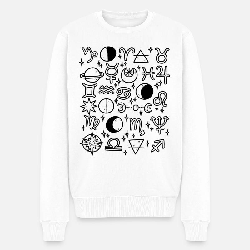 Astrologie - Pull Premium bio Homme - blanc