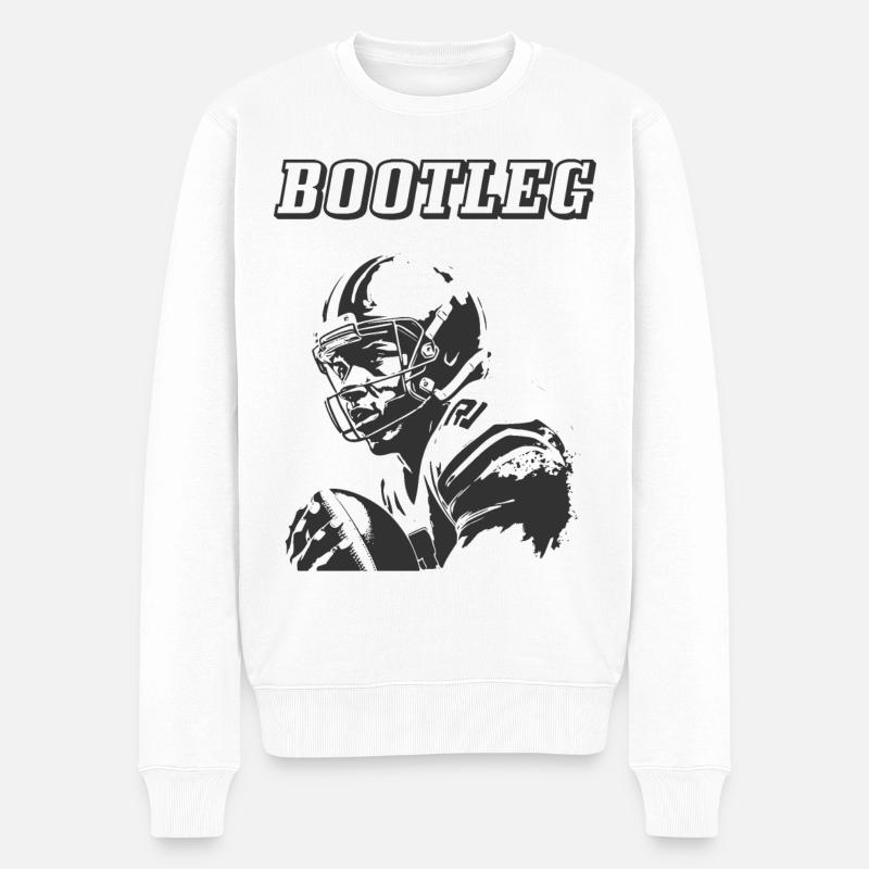 raubkopieren - Männer Premium Bio Pullover - Weiß