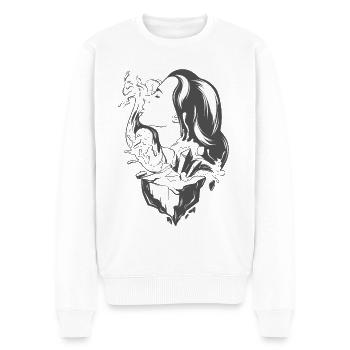 Taste the sweetness - Men's Premium Organic Jumper - white - Front - Thijin (182cm)