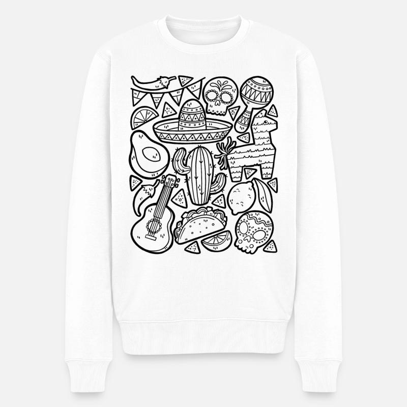 Cinco de Mayo - Pull Premium bio Homme - blanc