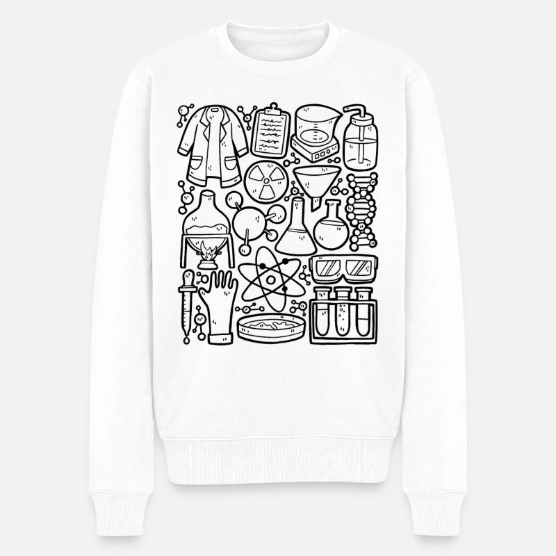 Chimie - Pull Premium bio Homme - blanc