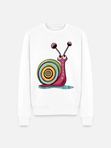 Escargot mignon - Pull Premium bio Homme - blanc