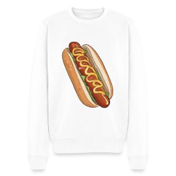 Hot-dog - Pull Premium bio Homme - blanc - Devant - Thijin (182cm)
