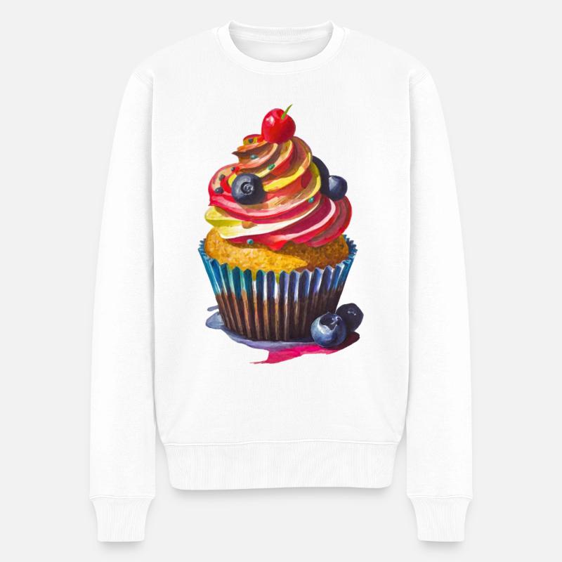 Cupcake - Pull Premium bio Homme - blanc