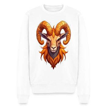 Capricorne - Pull Premium bio Homme - blanc - Devant - Thijin (182cm)