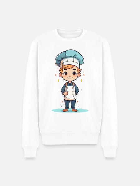A cute chef - Men's Premium Organic Jumper - white