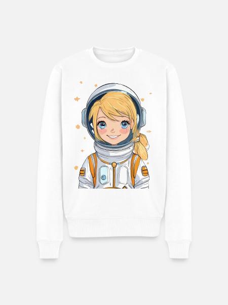 Astronaut - Men's Premium Organic Jumper - white