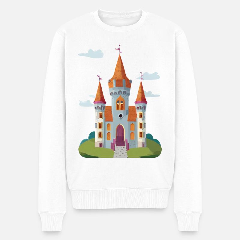 Château mignon - Pull Premium bio Homme - blanc