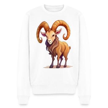 Capricorne - Pull Premium bio Homme - blanc - Devant - Thijin (182cm)