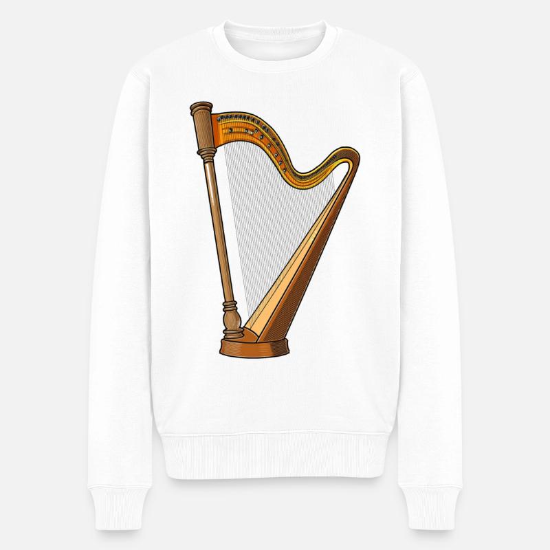 Harpe - Pull Premium bio Homme - blanc