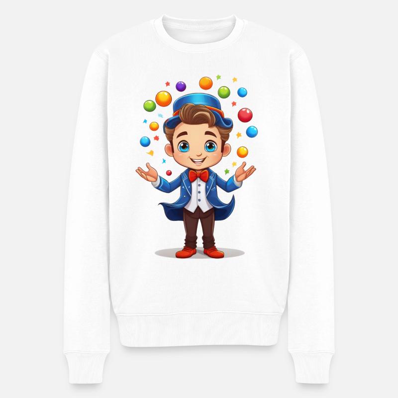 Artiste qui jongle - Pull Premium bio Homme - blanc