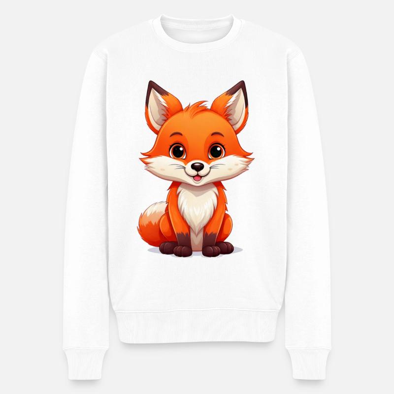 Renard - Pull Premium bio Homme - blanc
