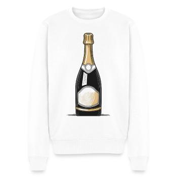 Sekt - Männer Premium Bio Pullover - Weiß - Vorne - Thijin (182cm)