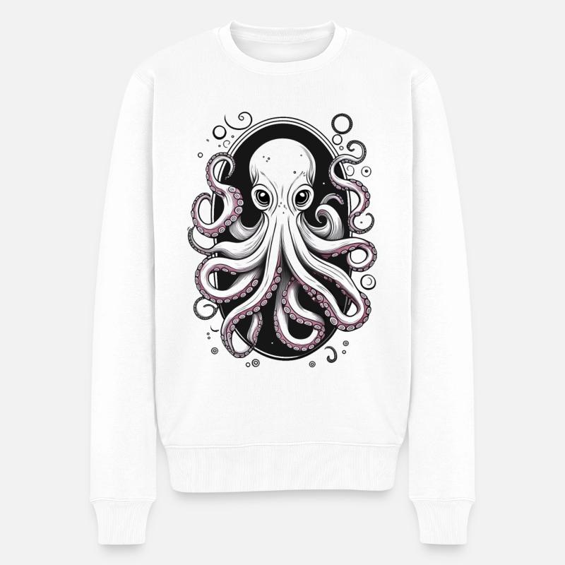 Pieuvre - Pull Premium bio Homme - blanc