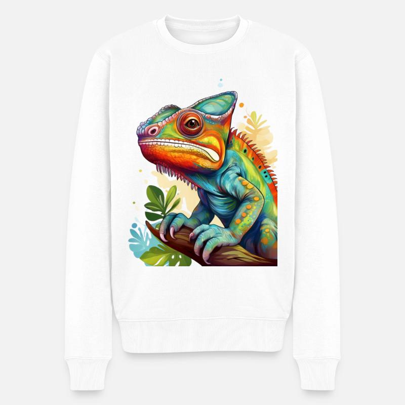 Caméléon - Pull Premium bio Homme - blanc