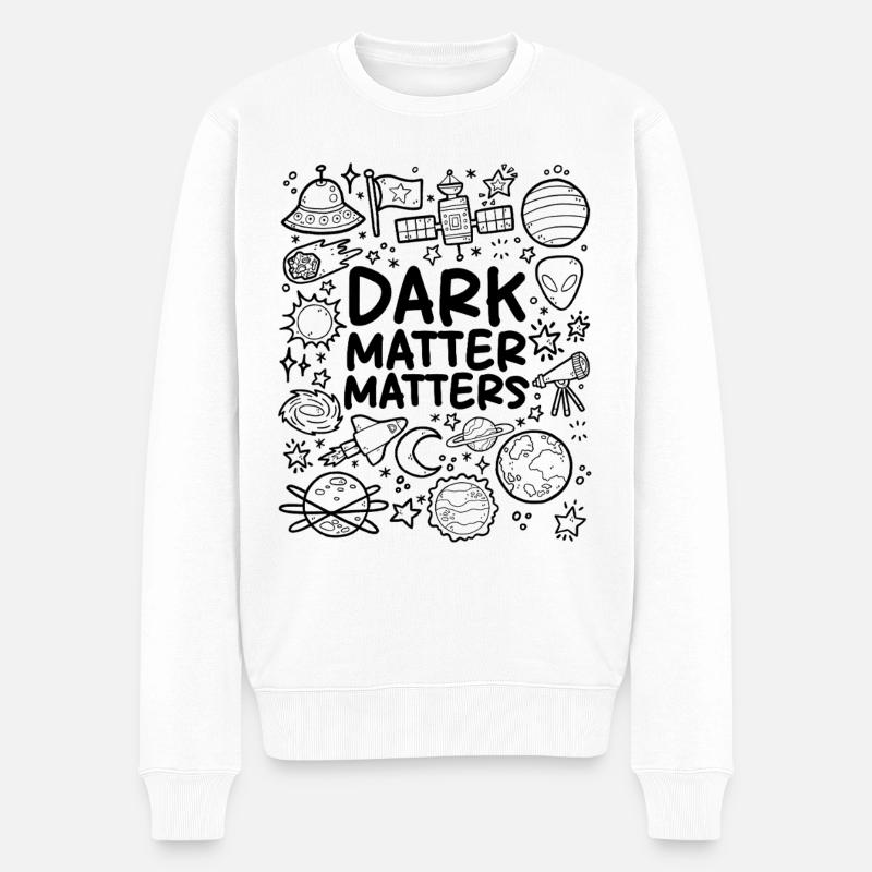 La matière noire compte - Pull Premium bio Homme - blanc