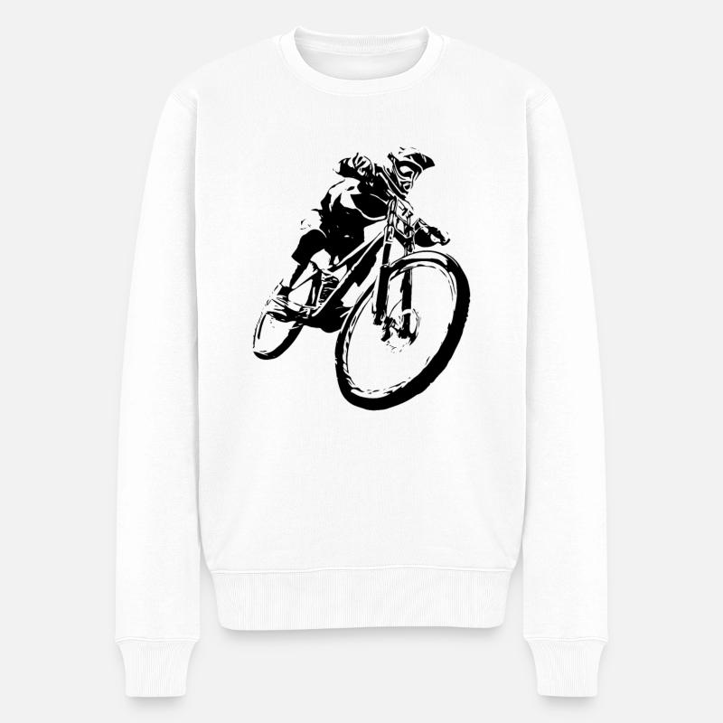 VTT - Ventilateur de descente - Pull Premium bio Homme - blanc