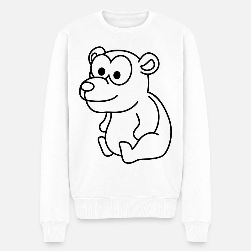Bande dessinée Bear - Pull Premium bio Homme - blanc
