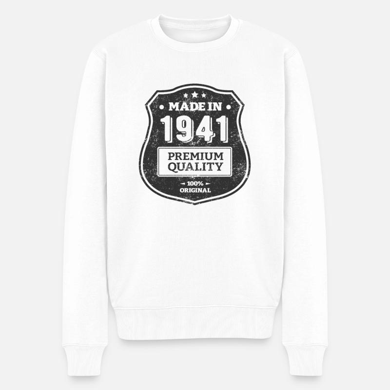 MADE IN 1941 - Pull Premium bio Homme - blanc