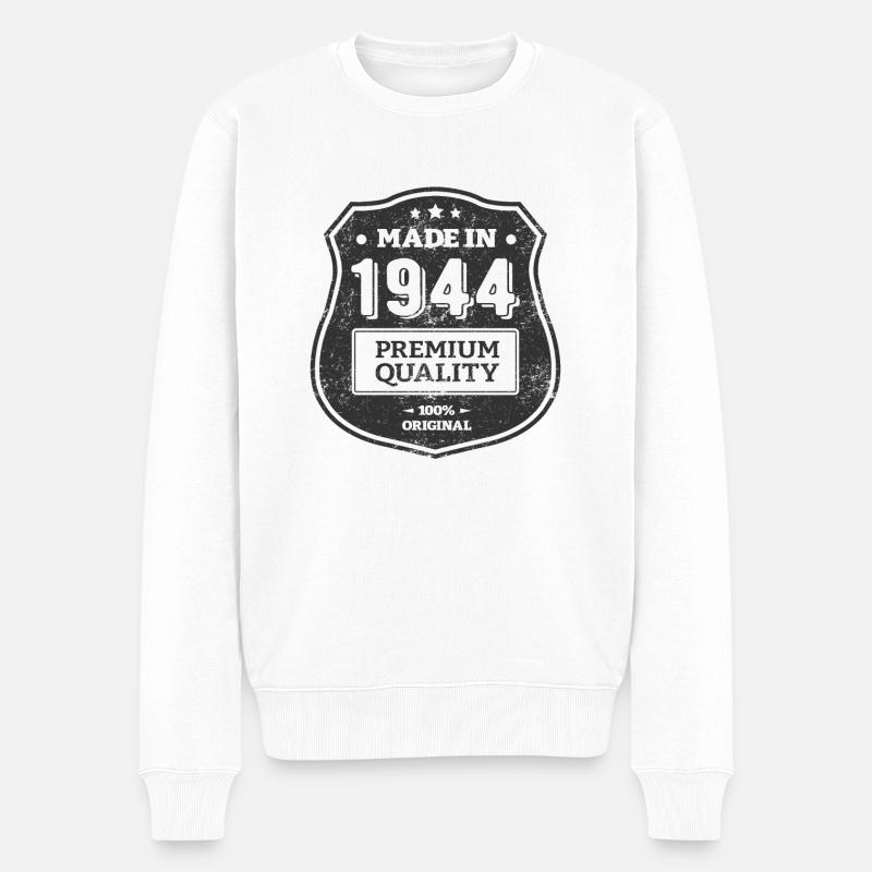 MADE IN 1944 - Pull Premium bio Homme - blanc