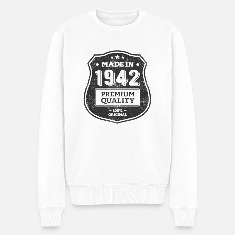 MADE IN 1942 - Pull Premium bio Homme - blanc