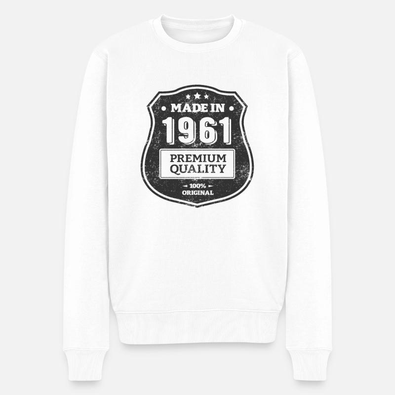 MADE IN 1961 - Pull Premium bio Homme - blanc