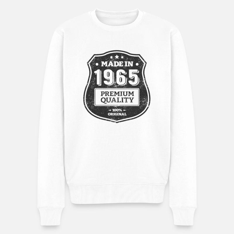 MADE IN 1965 - Pull Premium bio Homme - blanc