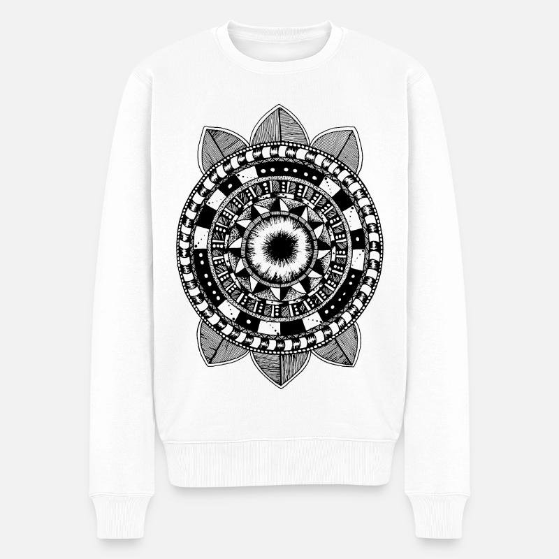 Modèle 4 - Pull Premium bio Homme - blanc