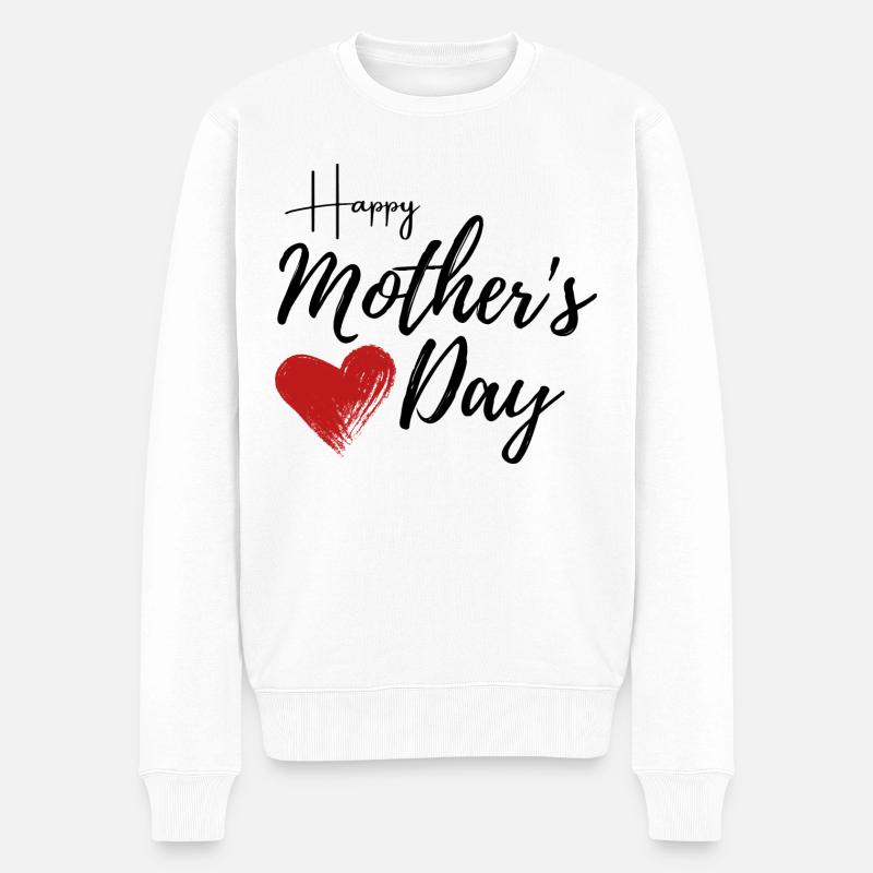 Happy Mother’s Day - Pull Premium bio Homme - blanc
