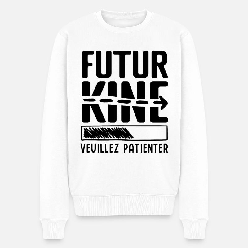 Future KINE- Geschenkidee PHYSIO - Männer Premium Bio Pullover - Weiß