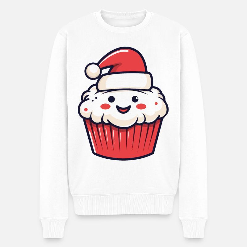 Muffin Gâteau Cuisson Noël - Pull Premium bio Homme - blanc