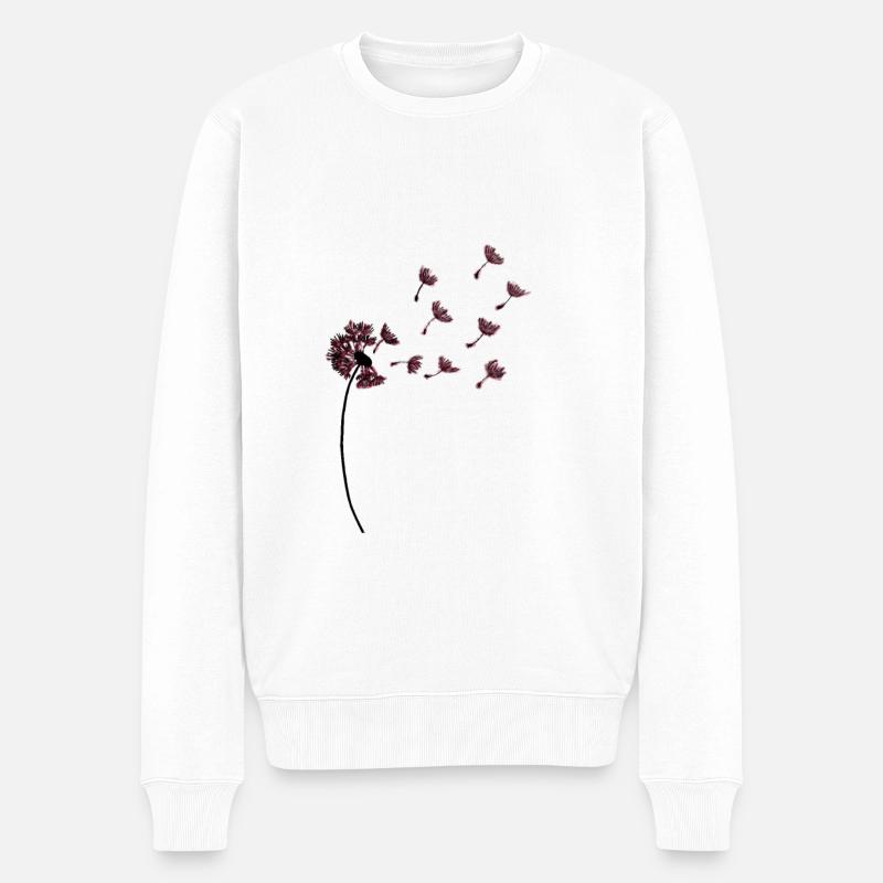 Pusteblume Graphiques - Pull Premium bio Homme - blanc