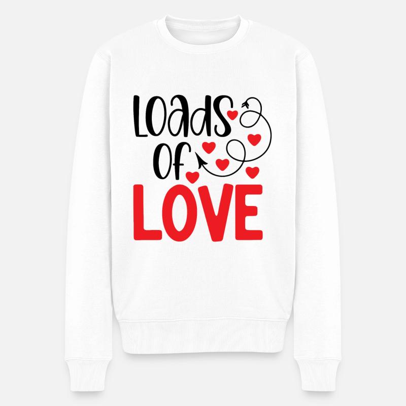 Beaucoup d’amour - Pull Premium bio Homme - blanc