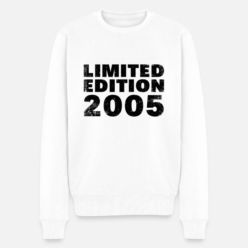 Limitierte Auflage 2005 - Männer Premium Bio Pullover - Weiß