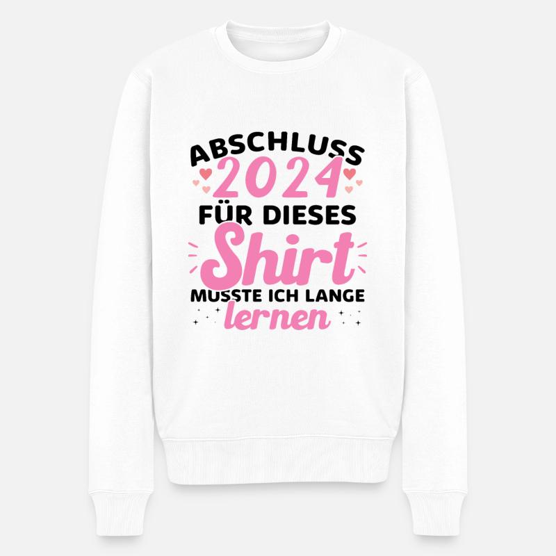 Abschluss 2024 Abschluss der Realschule - Männer Premium Bio Pullover - Weiß