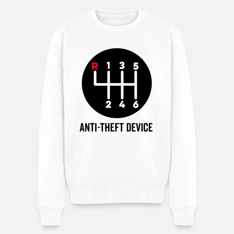 Manuel de la boîte de vitesses du dispositif antivol - Pull Premium bio Homme - blanc