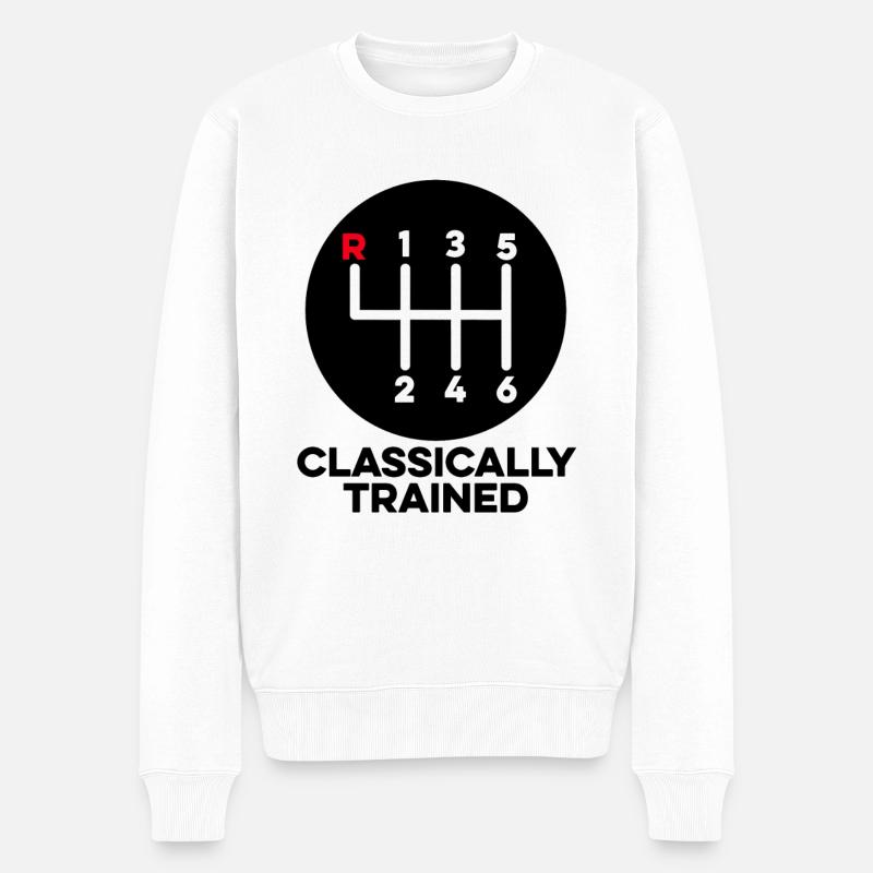 Manuel des voitures classiques de formation classique - Pull Premium bio Homme - blanc