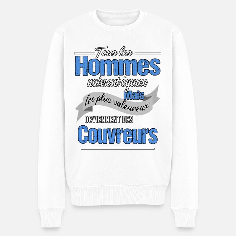 couvreur - Pull Premium bio Homme - blanc