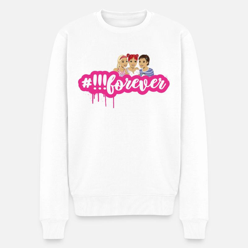 Die Drei !!! #forever - Männer Premium Bio Pullover - Weiß