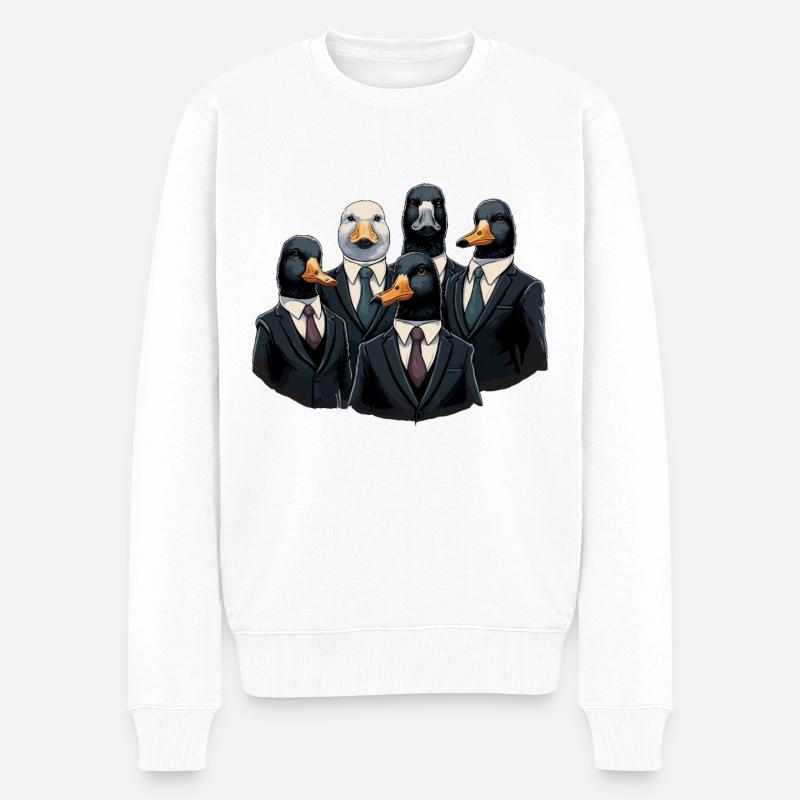 Boss Ducks - Pull Premium bio Homme - blanc