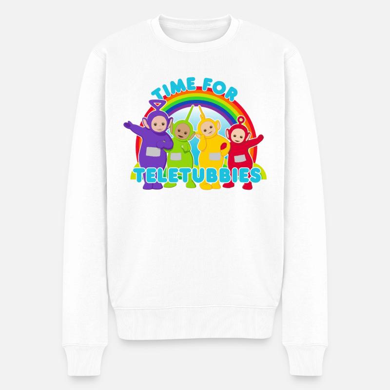 Teletubbies Time For Teletubbies - Männer Premium Bio Pullover - Weiß