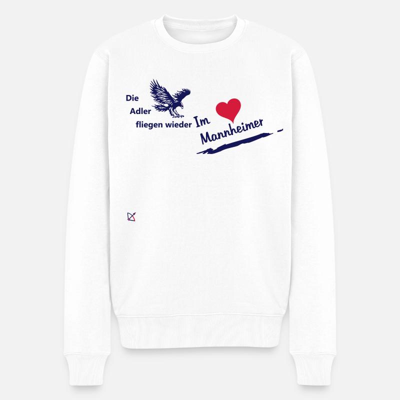 Mannheimer - Männer Premium Bio Pullover - Weiß