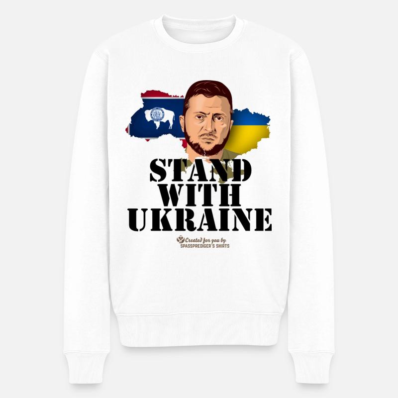 Ukraine Wyoming - Pull Premium bio Homme - blanc