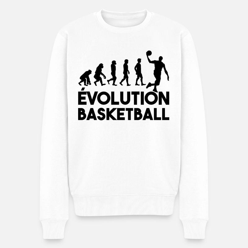 Évolution basketball - Pull Premium bio Homme - blanc